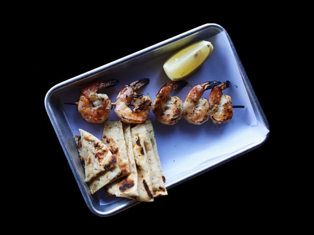 GRILLED SHRIMP STIX.