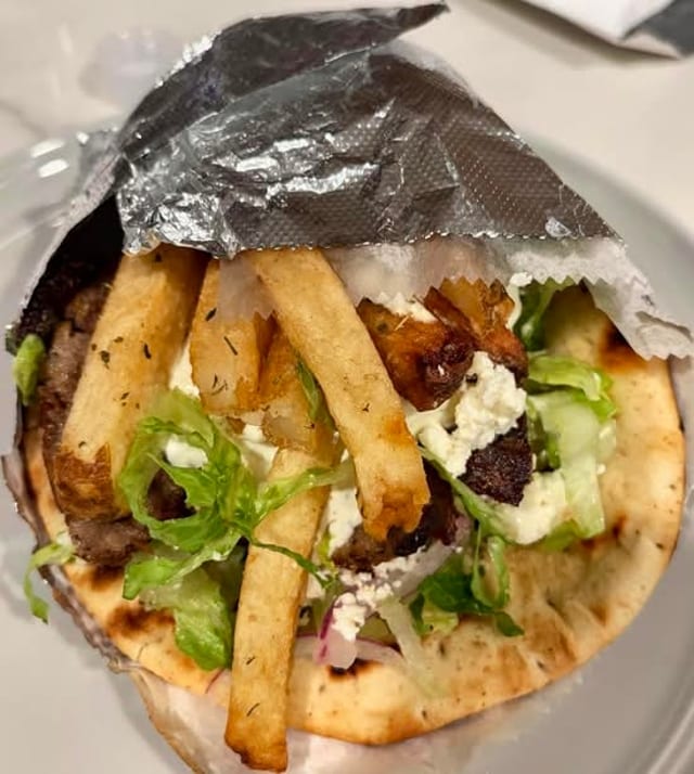 BEEF & LAMB GYRO PITA.